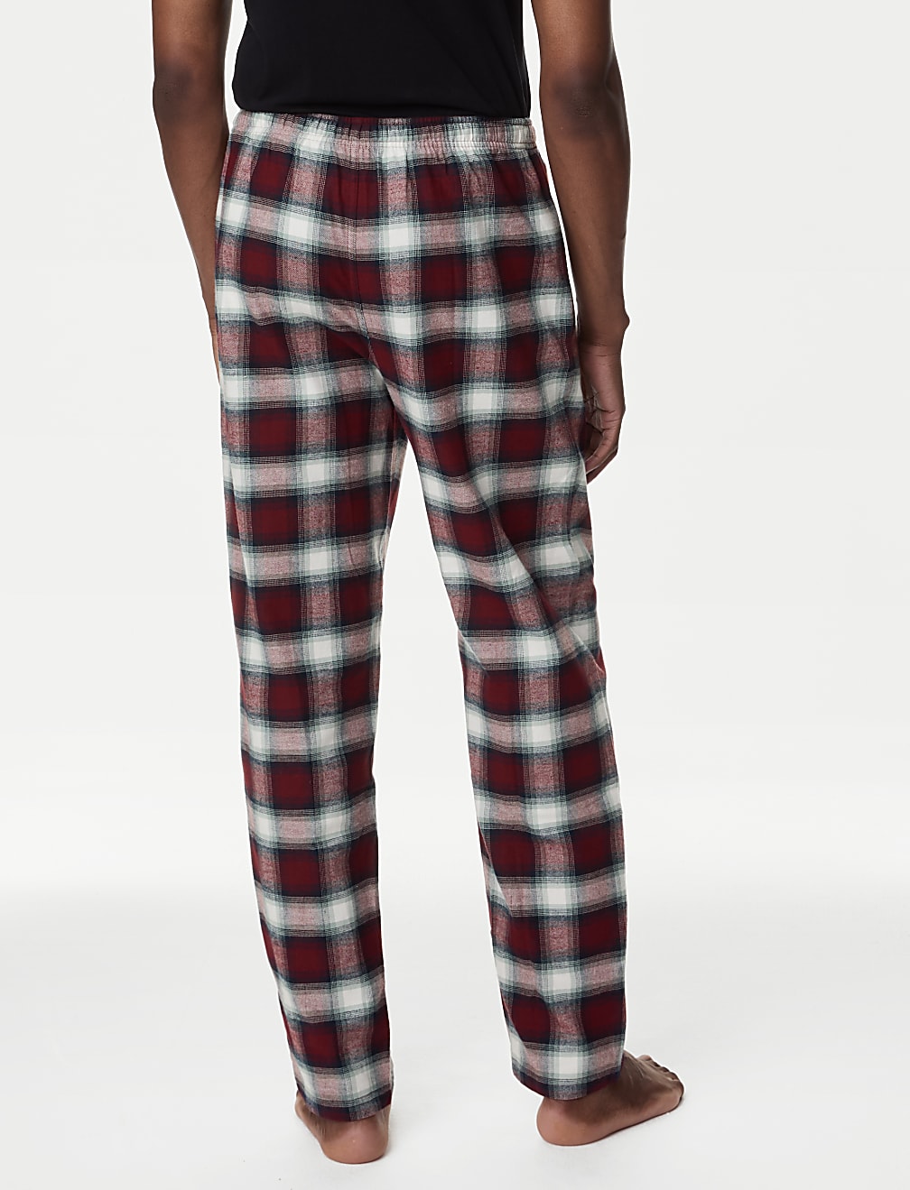 2pk Pure Cotton Checked Pyjama Bottoms