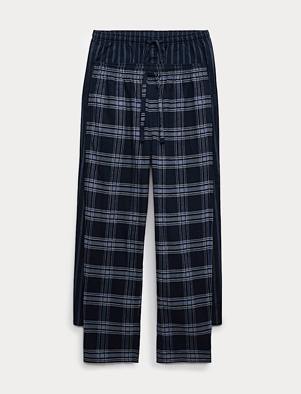 2pk Brushed Cotton Pyjama Bottoms