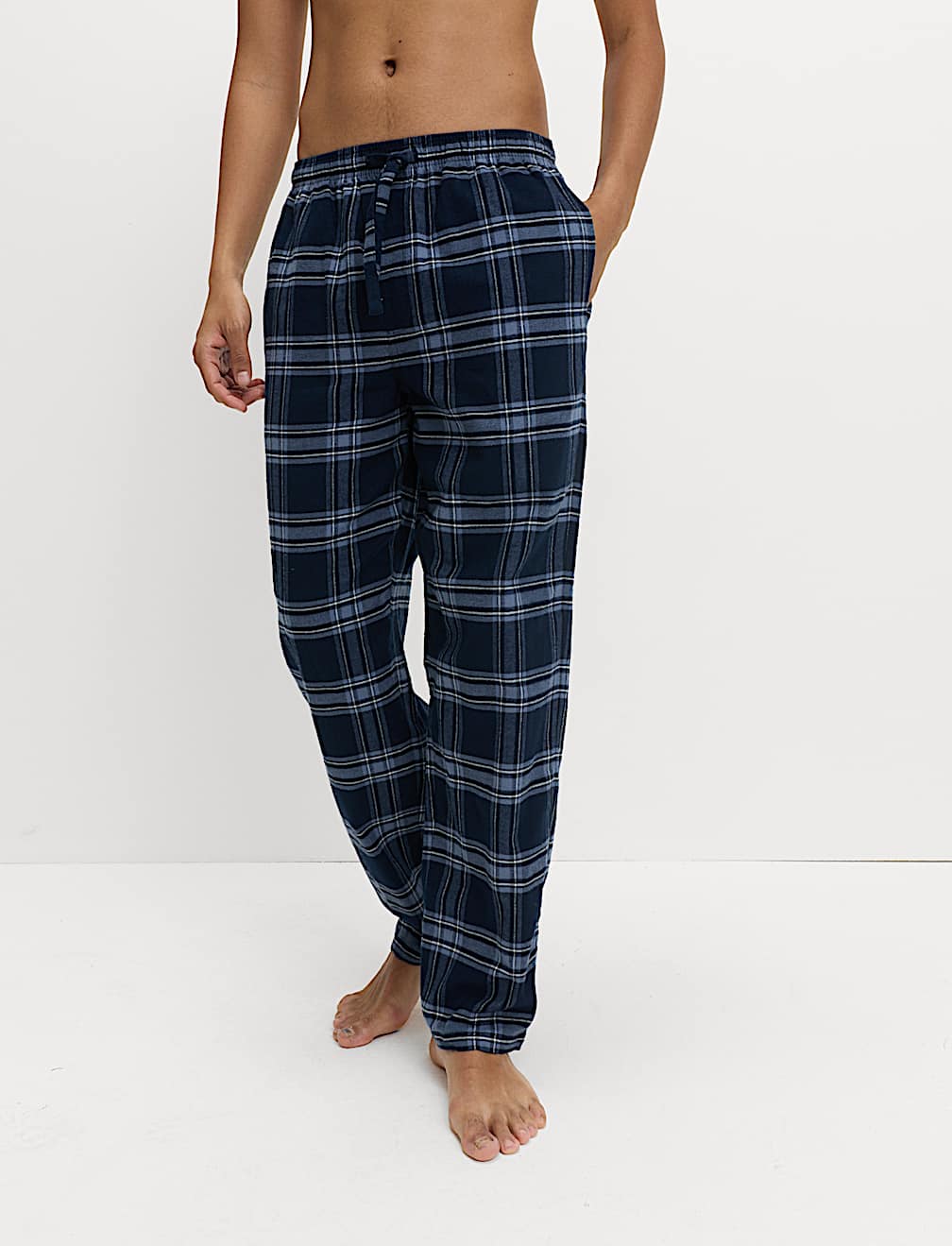 2pk Brushed Cotton Pyjama Bottoms