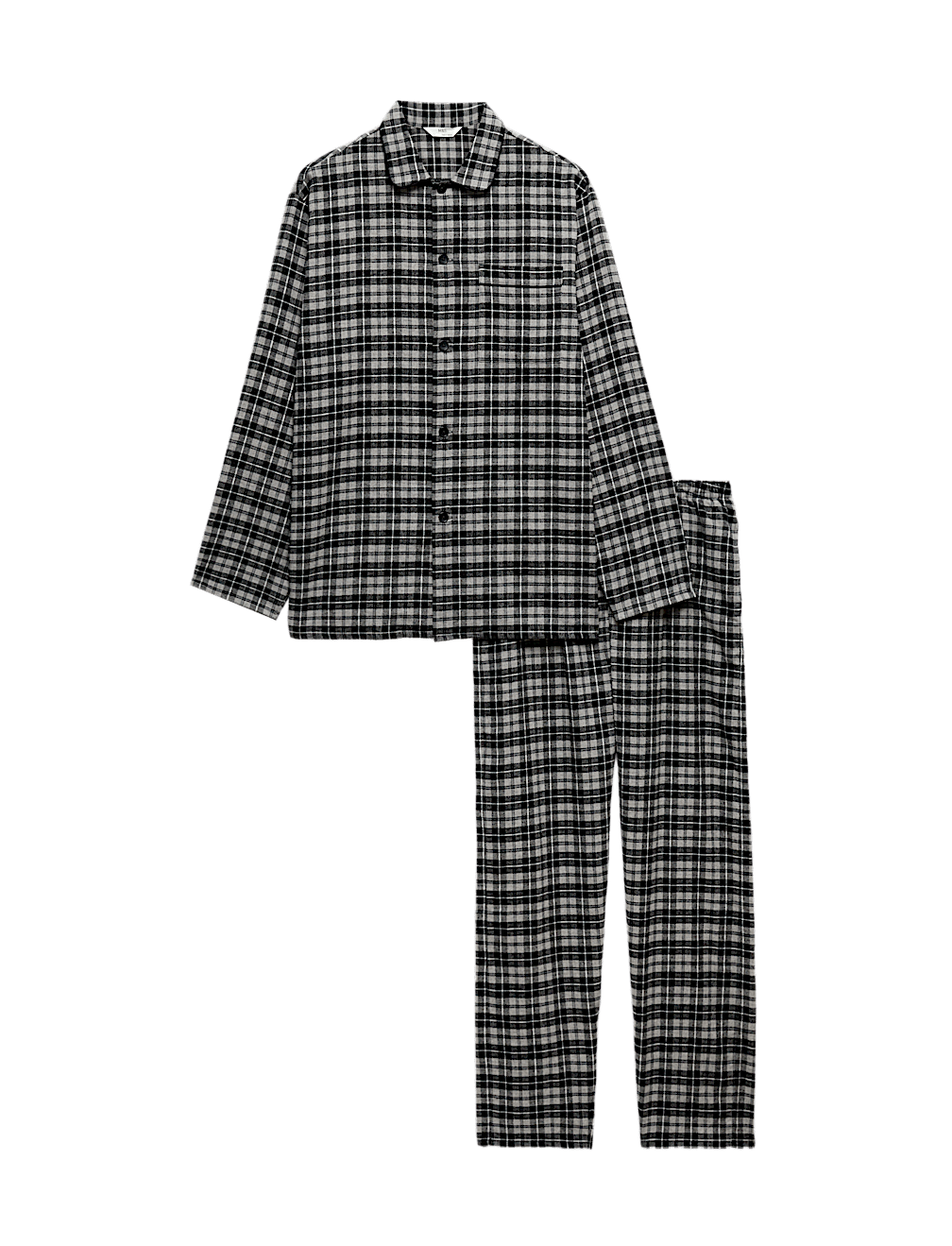 Pure Cotton Brushed Check Pyjama Set