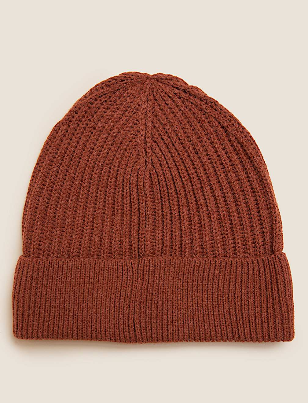 Rib Knit Beanie Hat