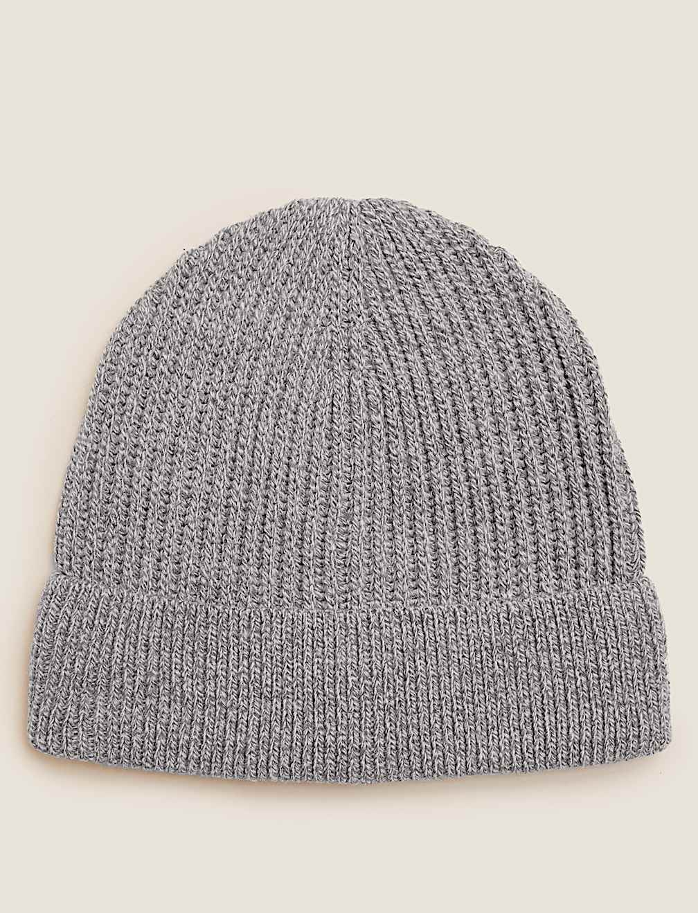 Rib Knit Beanie Hat