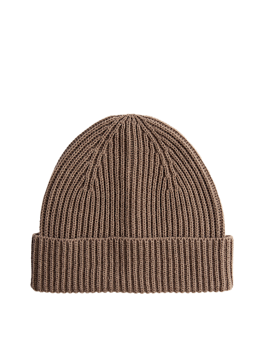Ribbed Knitted Beanie Hat