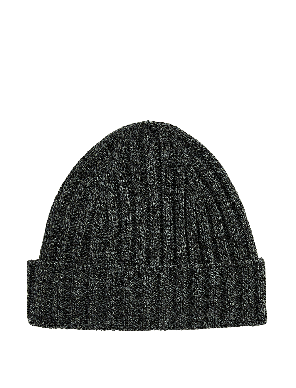 Ribbed Knitted Beanie Hat