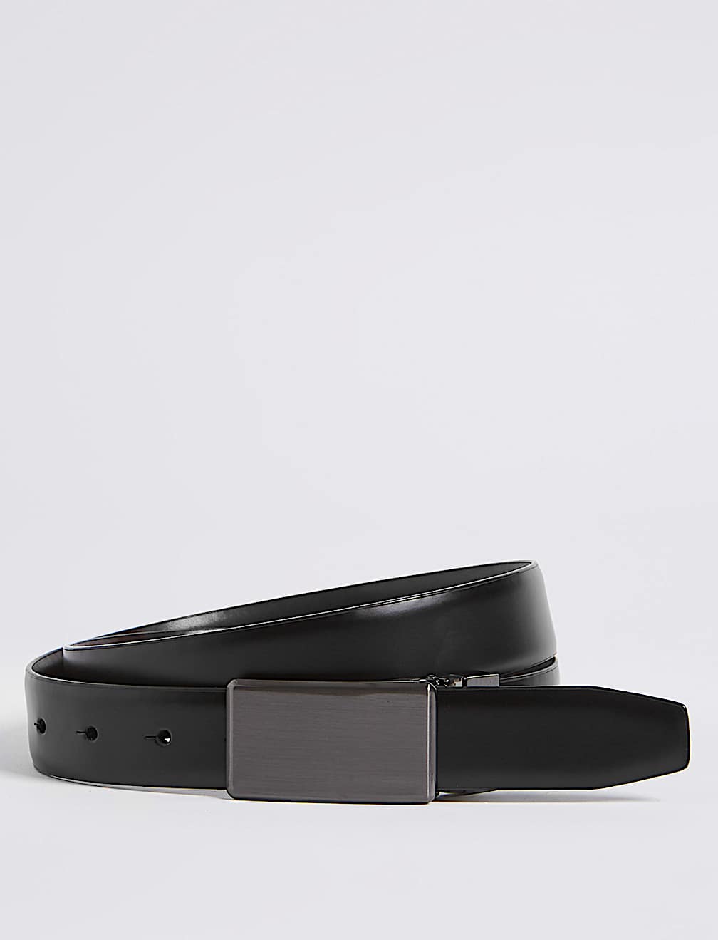 Coated Leather Reversible Belt