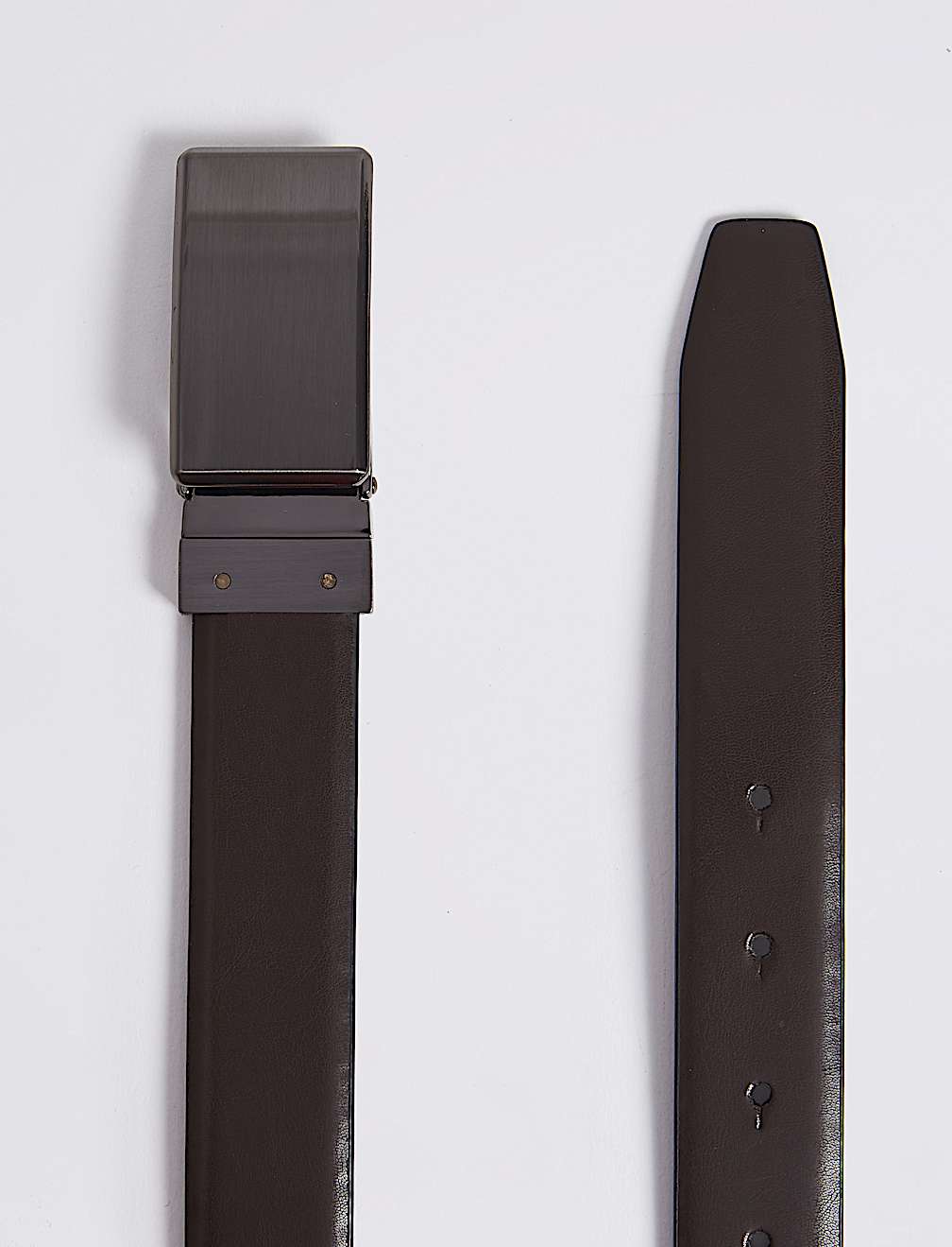 Coated Leather Reversible Belt