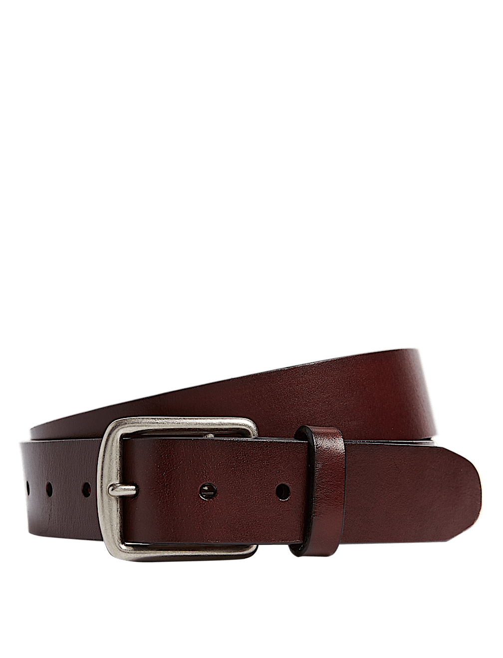 Leather Saddle Edge Casual Belt