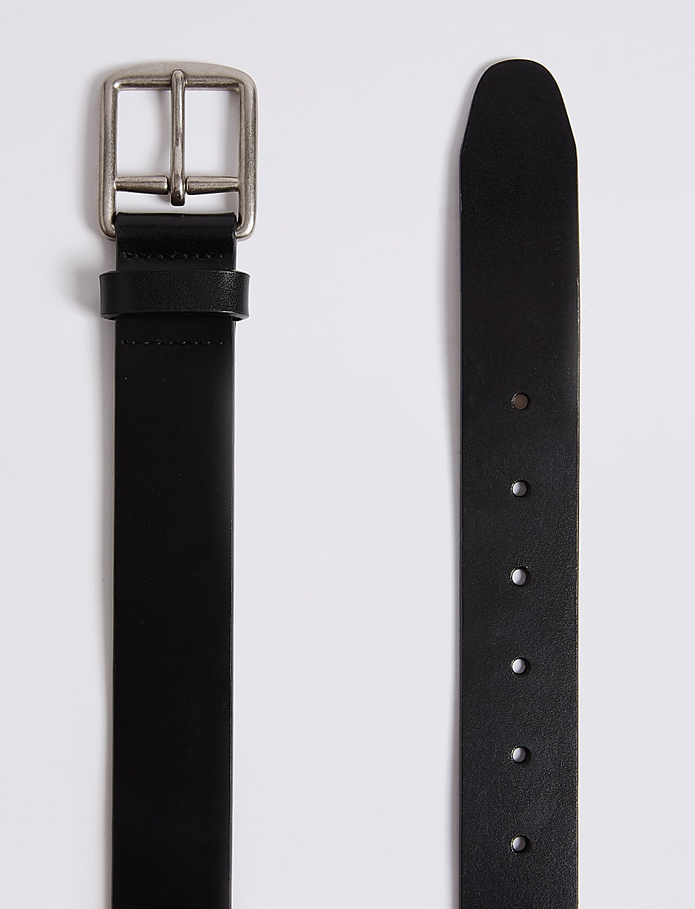 Leather Saddle Edge Casual Belt