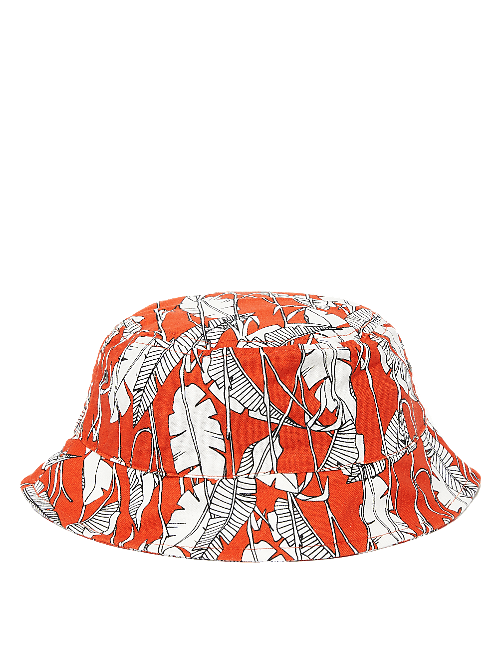 Jungle Leaf Print Bucket Hat
