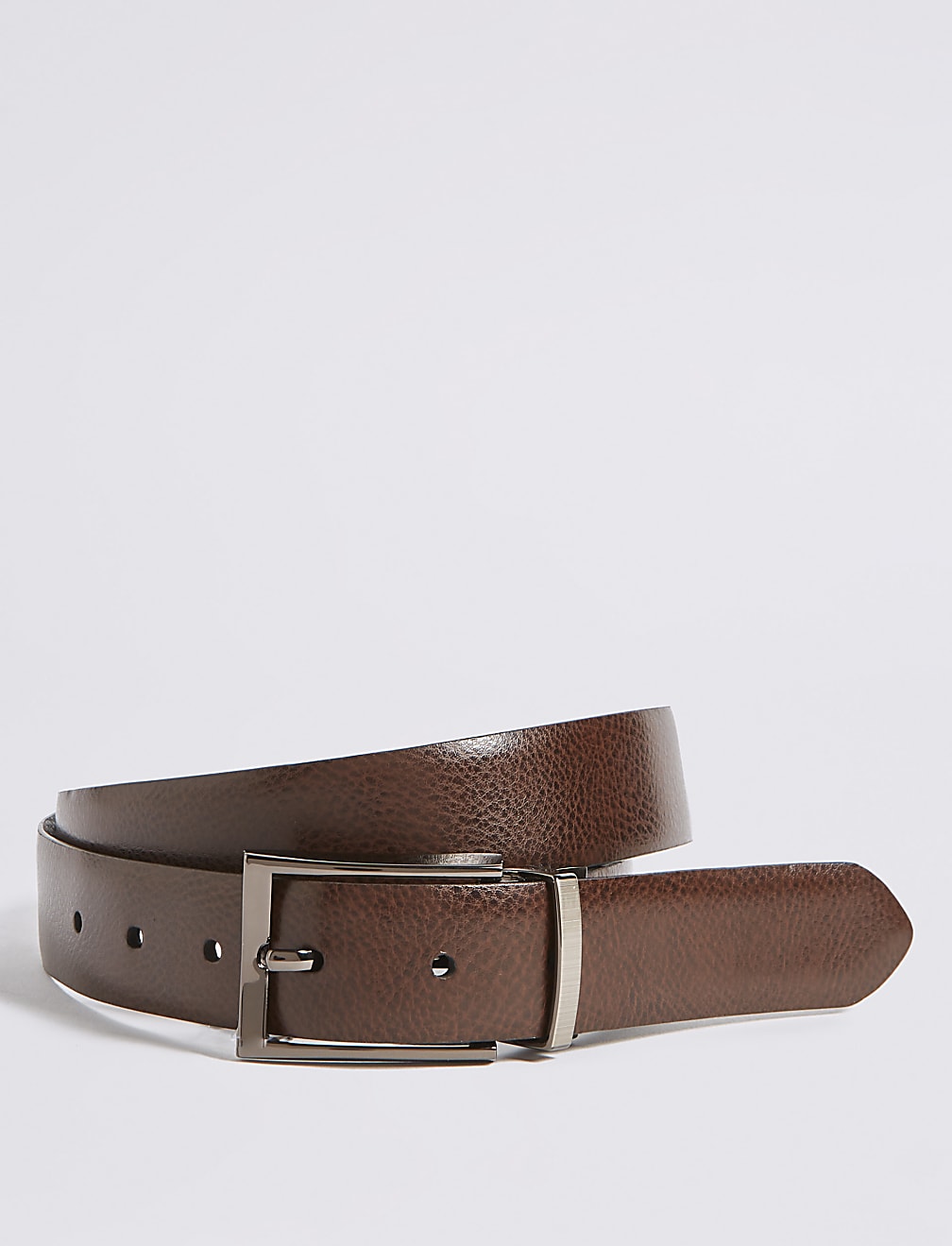 Coated Leather Textured Reversible Belt