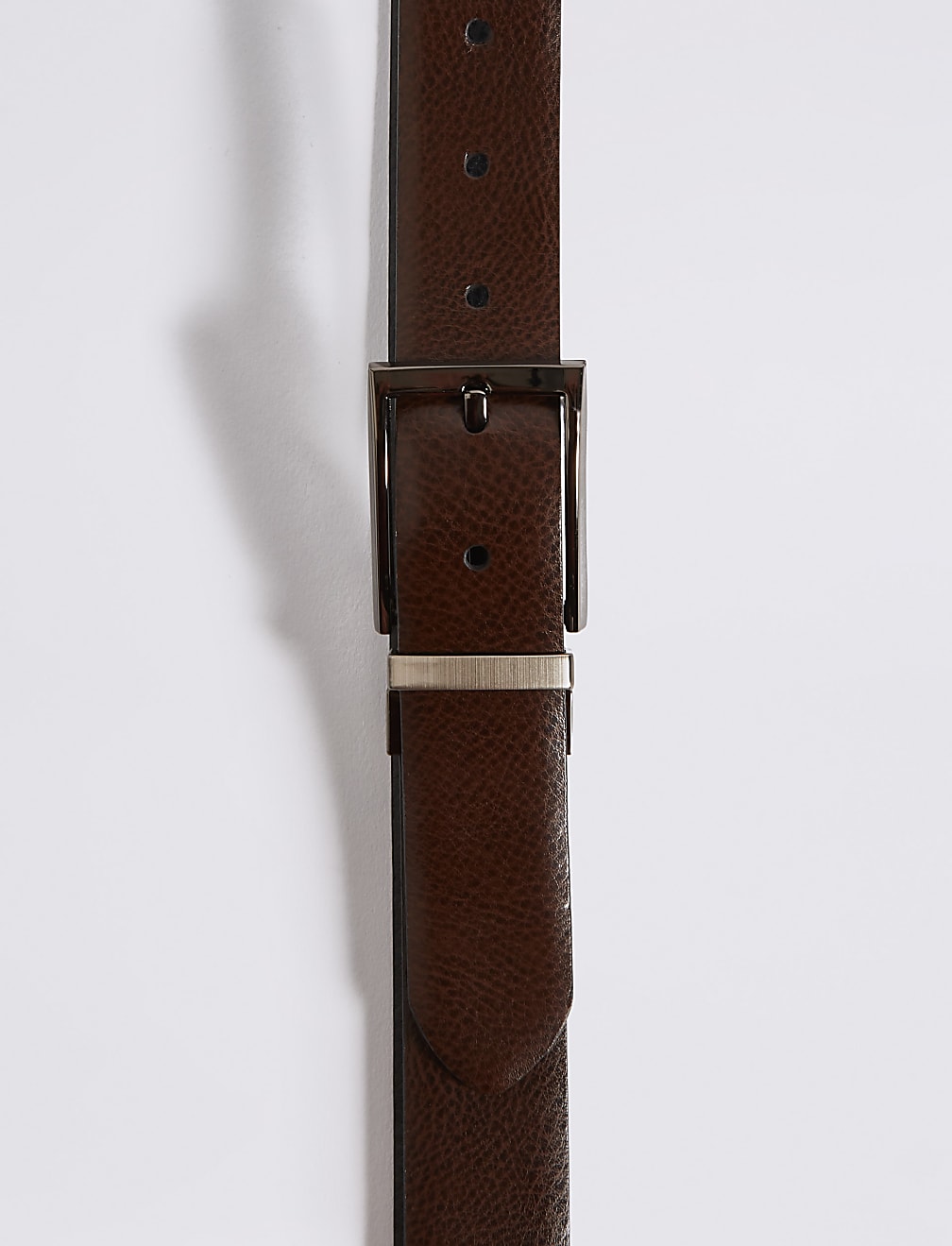 Coated Leather Textured Reversible Belt