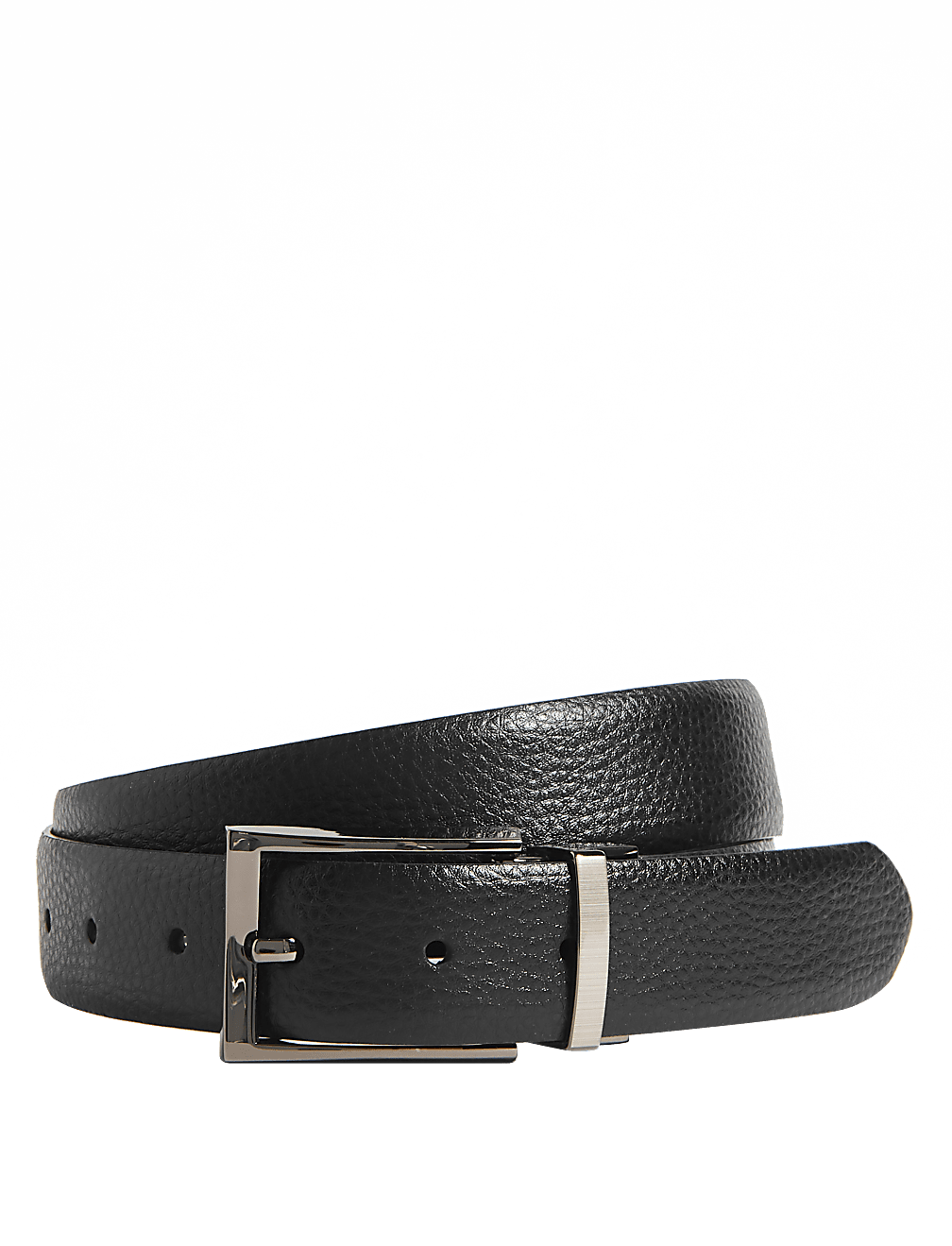 Coated Leather Textured Reversible Belt