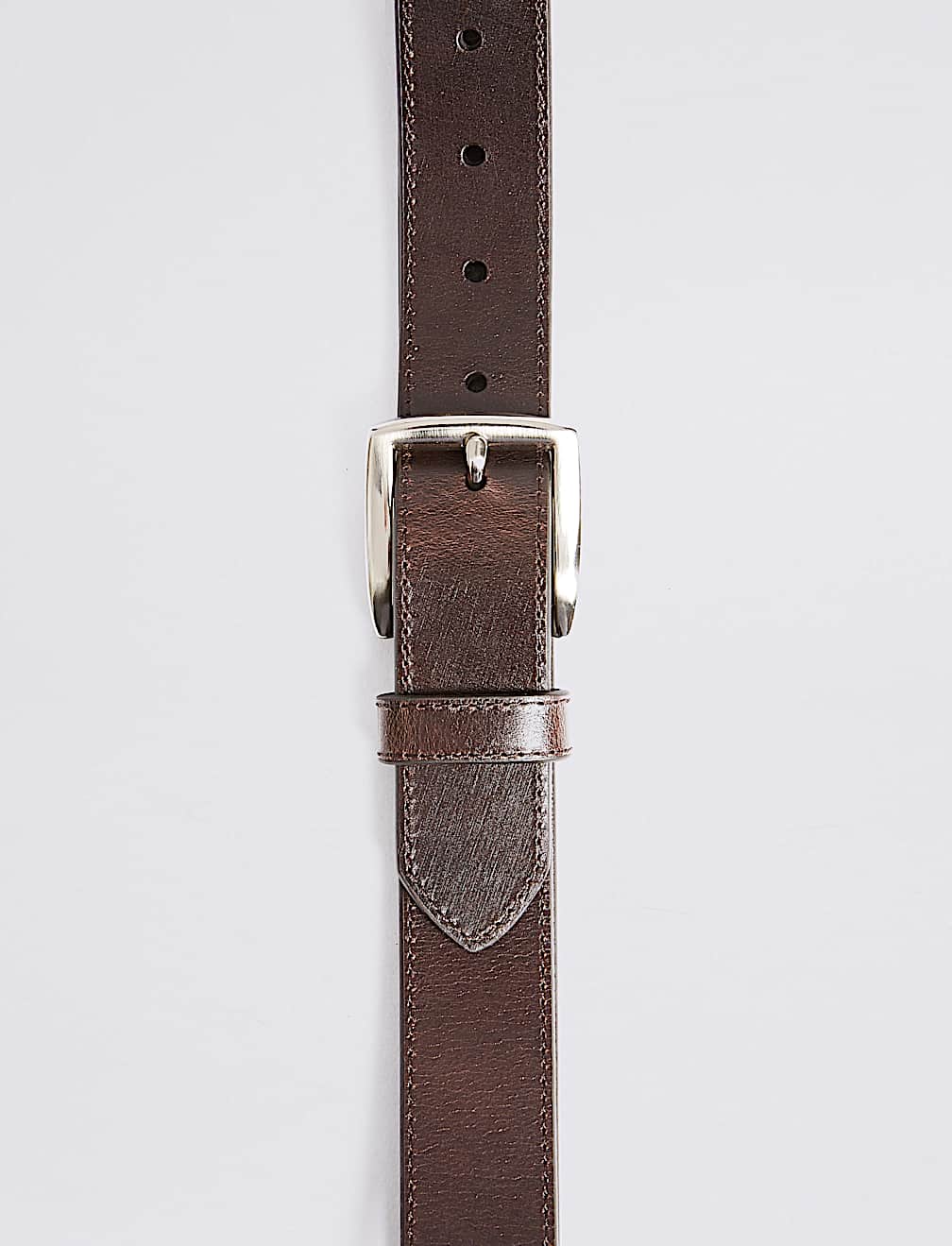 Leather Rectangular Buckle Casual Belt