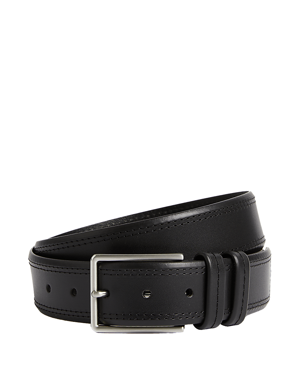 Leather Stitch Detail Belt