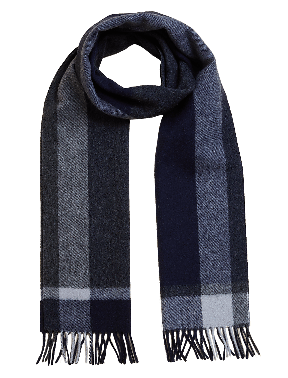 Pure Merino Wool Colour Block Scarf