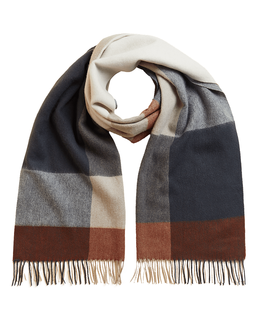 Cohen Merino Wool with Cashmere Tartan Scarf