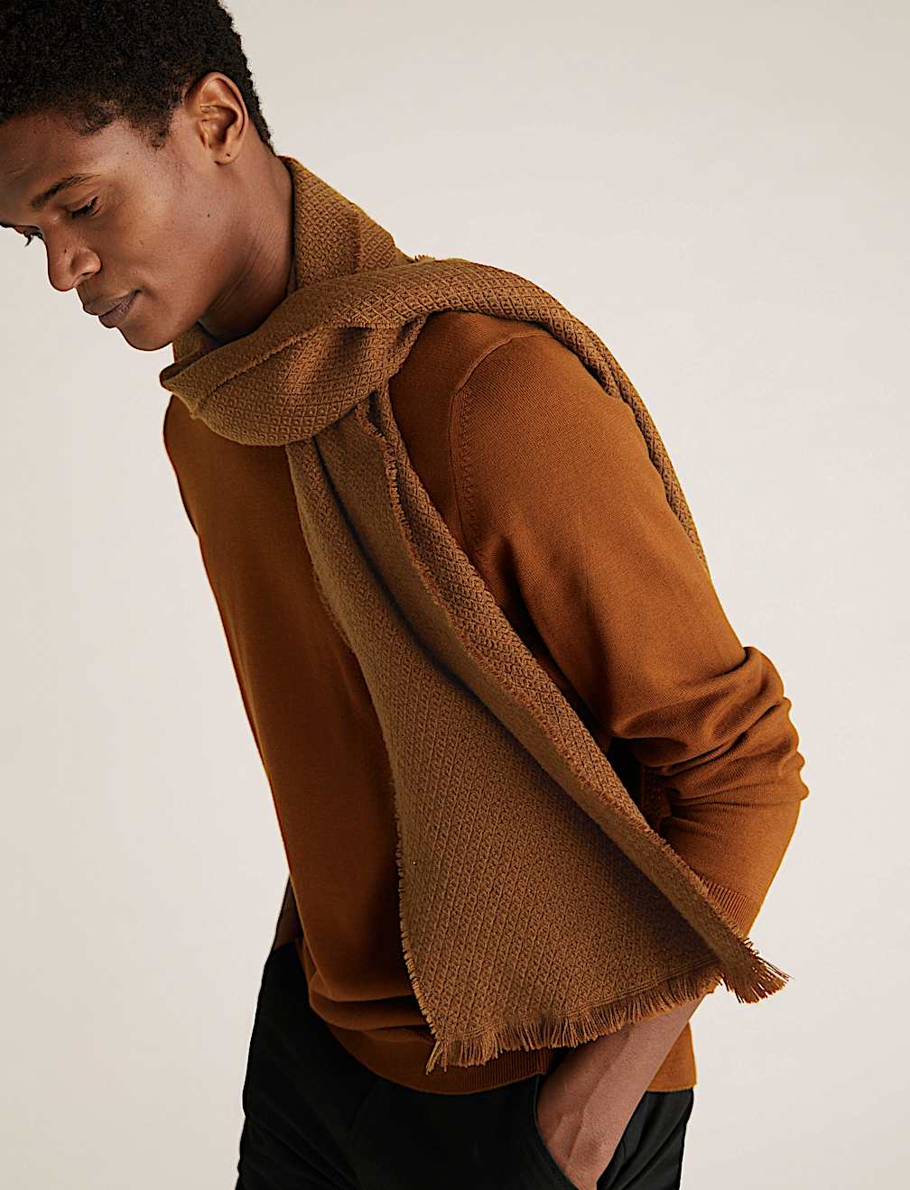 Geometric Textured Scarf