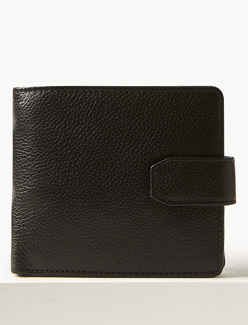 Leather Classic Bi-fold Coin Wallet with Cardsafe&trade;