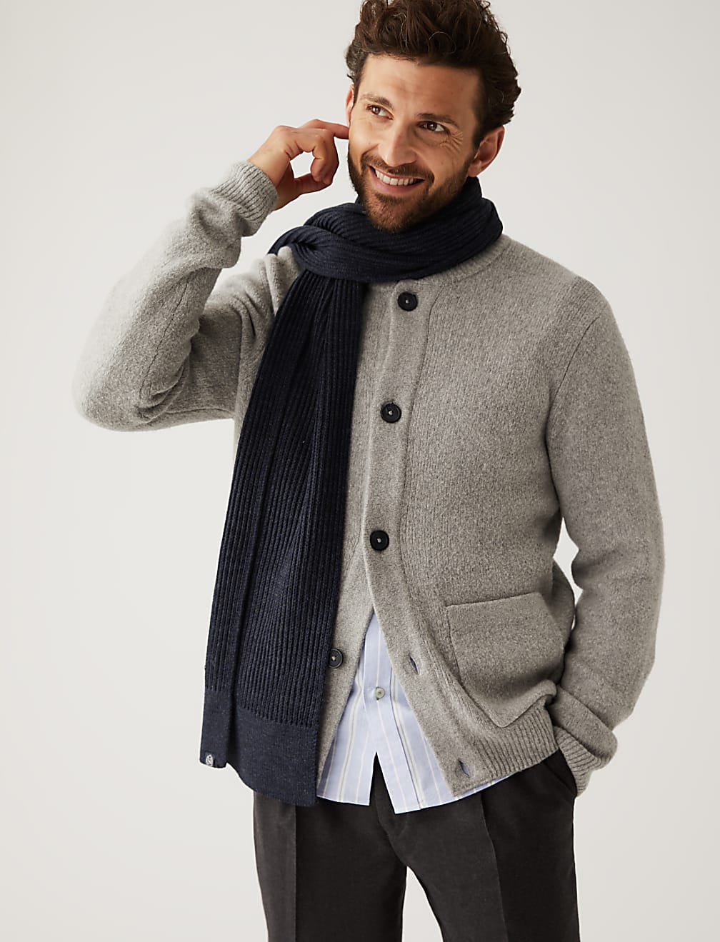 Knitted Textured Scarf