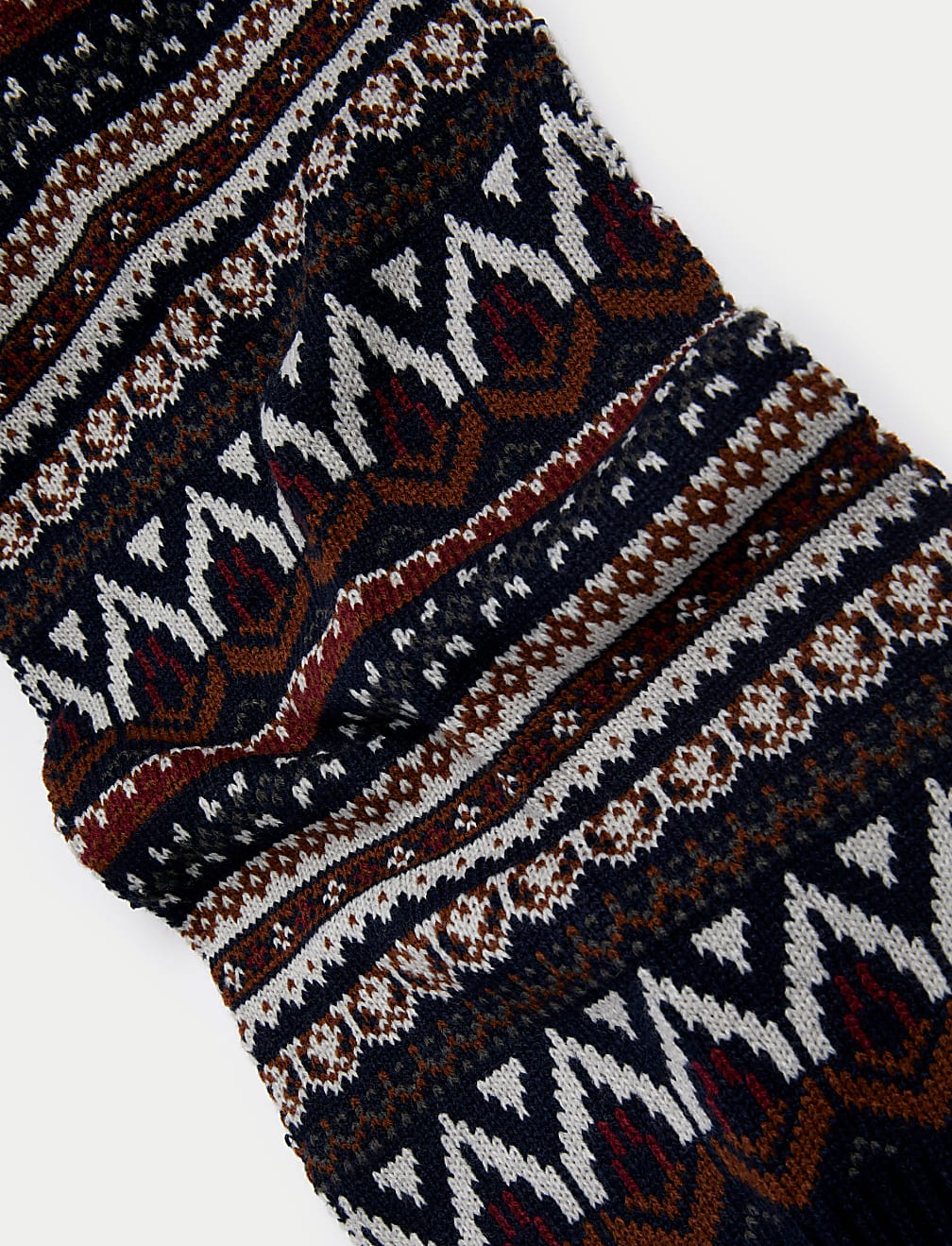 Fair Isle Knitted Scarf