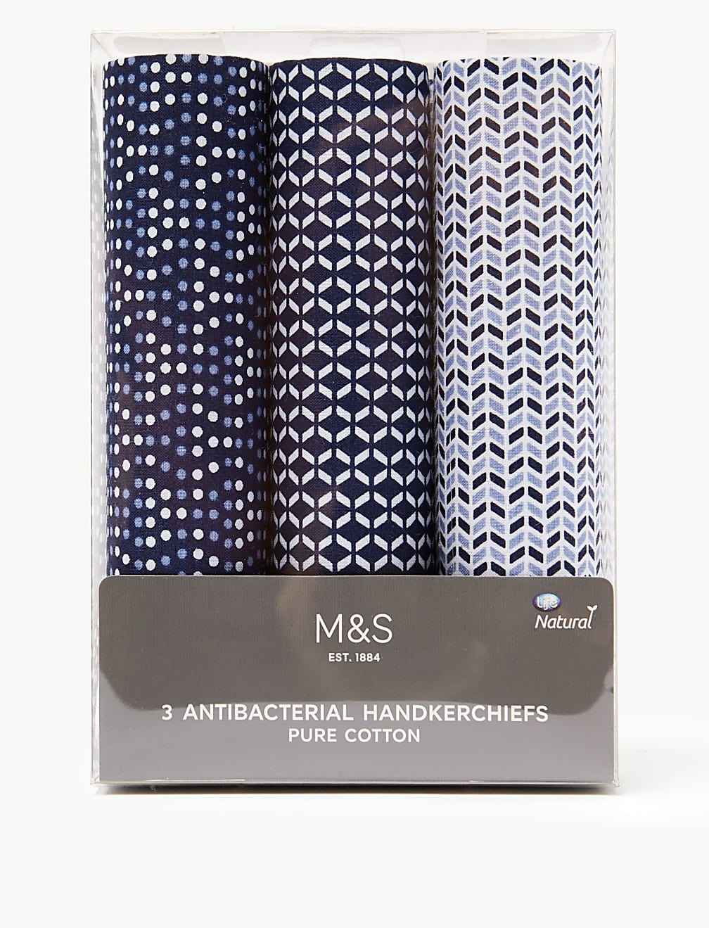 3pk Cotton Printed Handkerchiefs