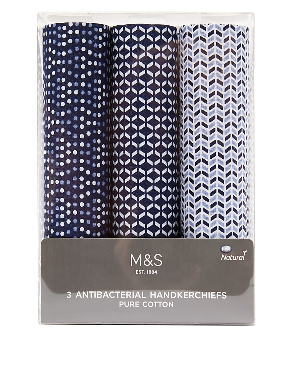 3pk Cotton Printed Handkerchiefs