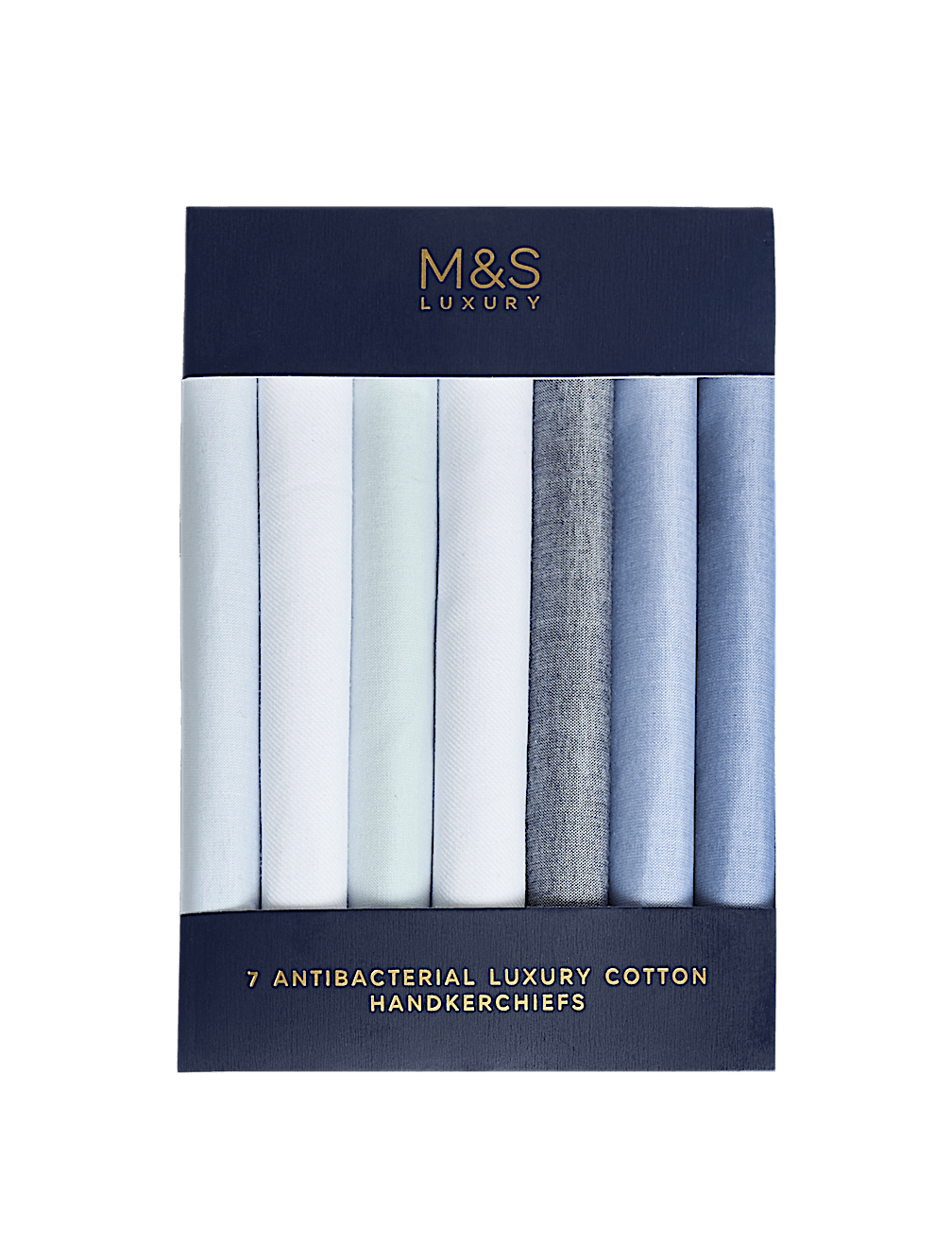 7pk Antibacterial Pure Cotton Handkerchiefs