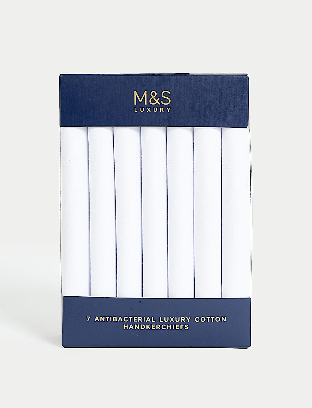 7pk Antibacterial Pure Cotton Handkerchiefs