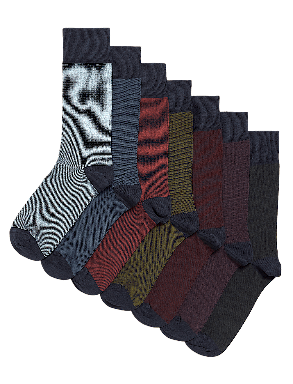7 Pack Cool & Fresh&trade; Cotton Rich Socks