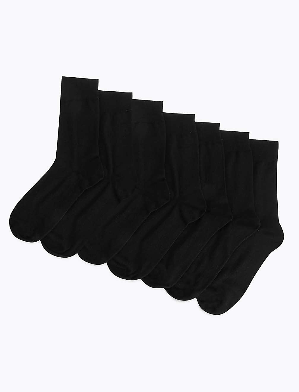 7 Pack Cotton Rich Socks