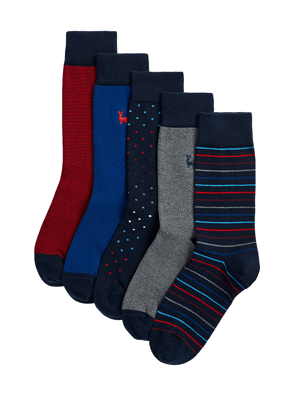 5pk Cool & Fresh™ Cotton Rich Stag Socks