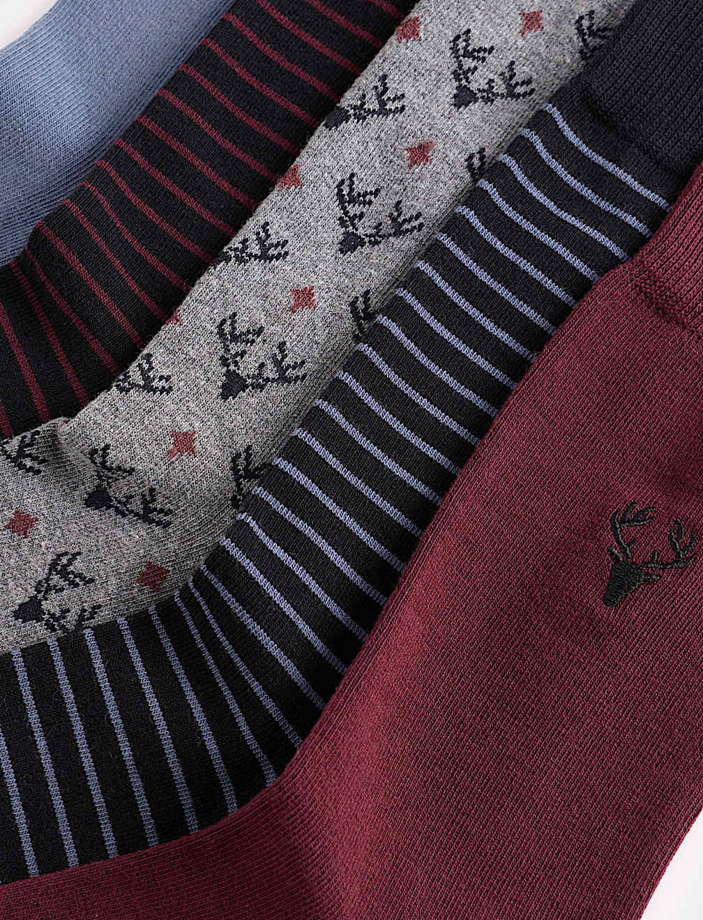 5 Pack Cool & Fresh&trade; Stag Cotton Rich Socks