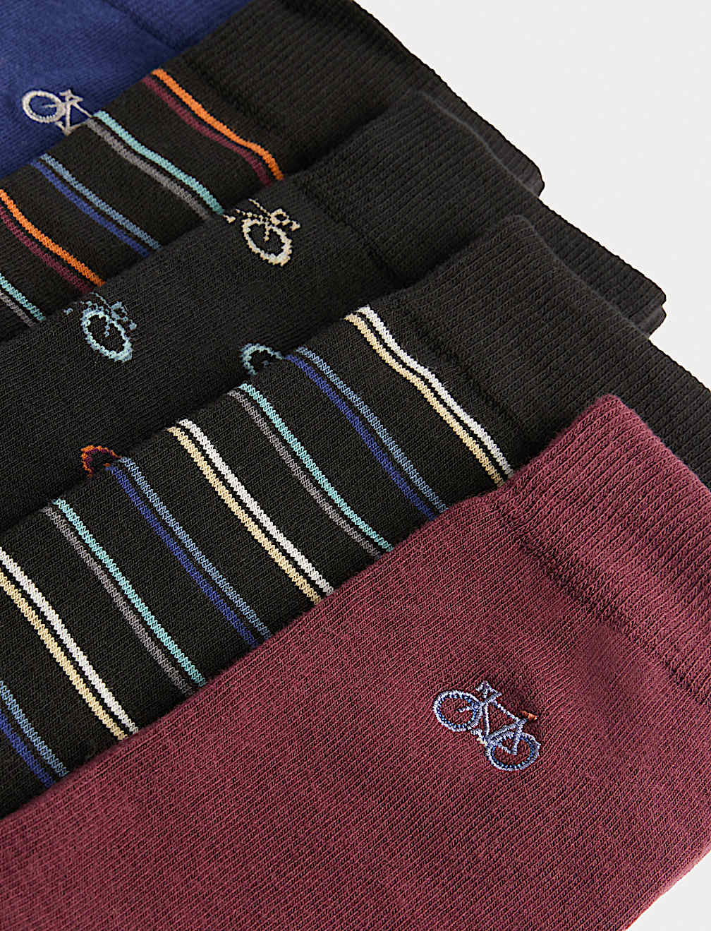 5pk Cool & Fresh™ Bike Cotton Rich Socks