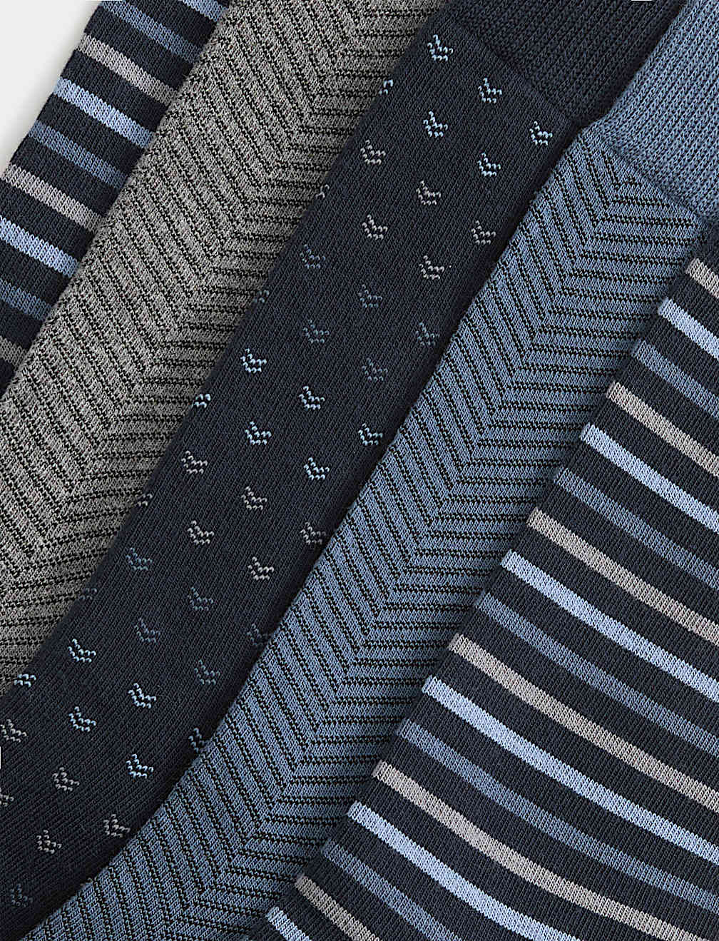 5 Pack Cool & Fresh&trade; Geo Cotton Rich Socks
