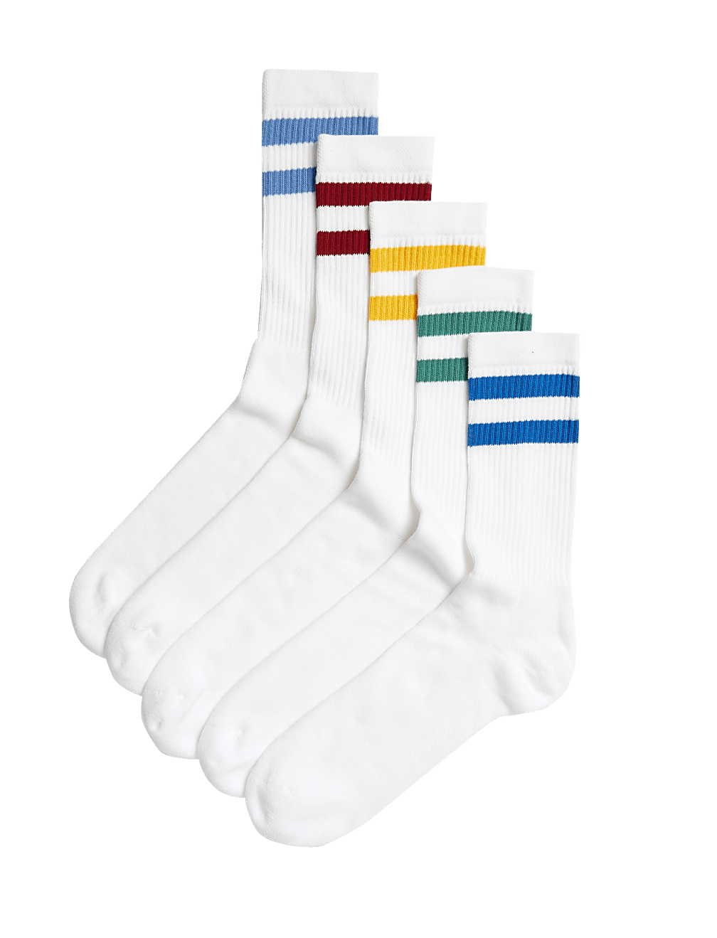 5pk Freshfeet™ Cushioned Sports Socks