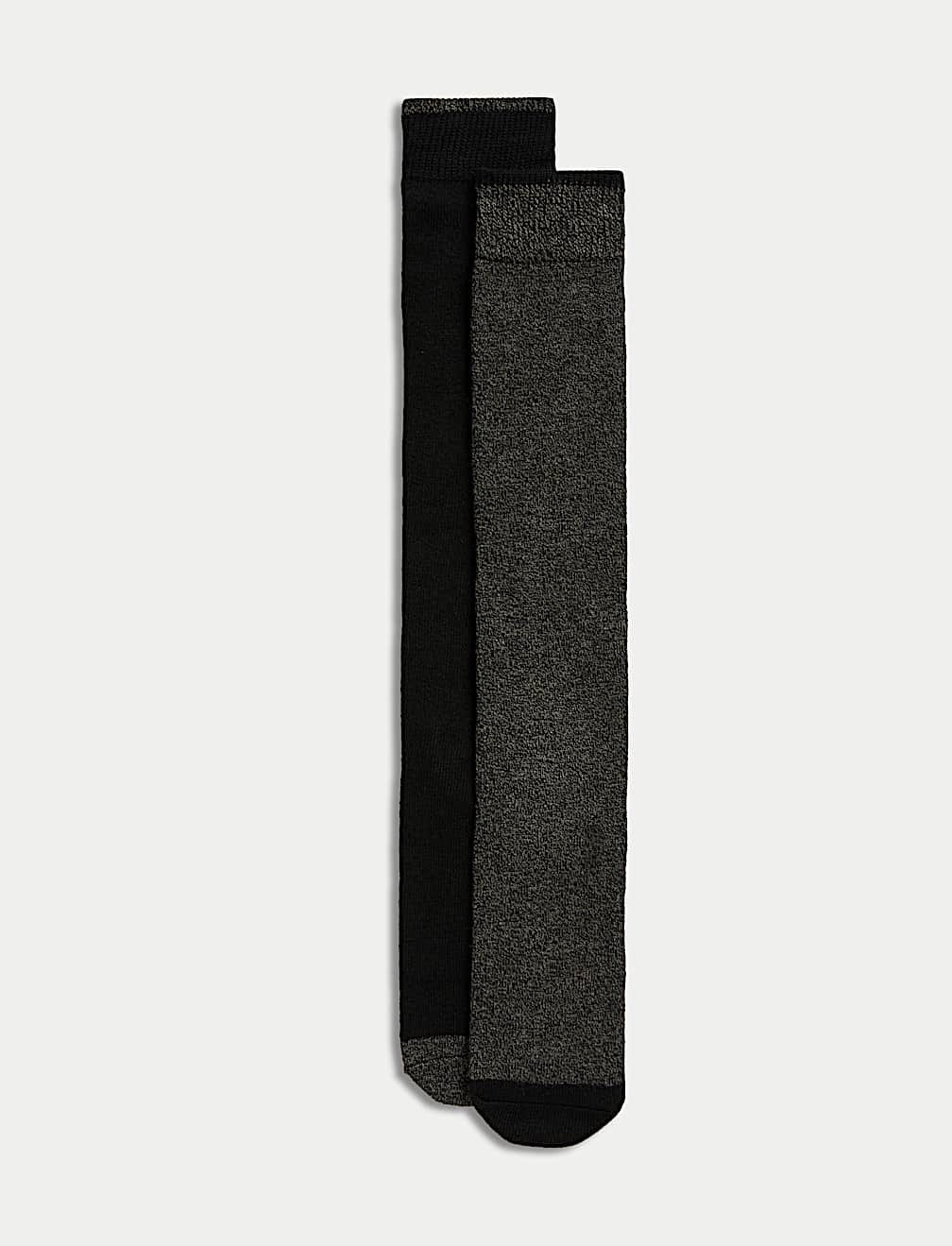 Buy 2pk Heatgen Maximum Warmth Longer Length Thermal Socks at Marks Spencer