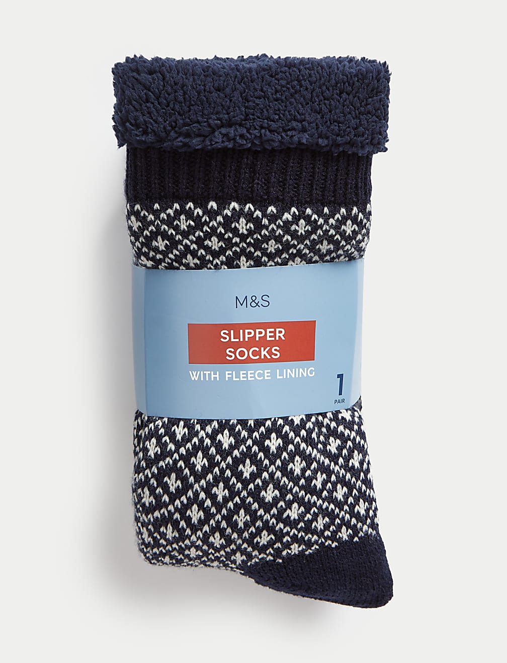 Fair Isle Slipper Socks
