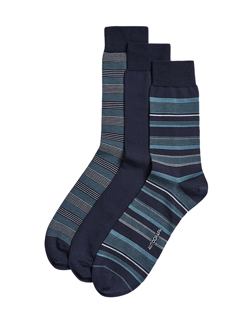3pk Assorted Modal Pima Cotton Socks
