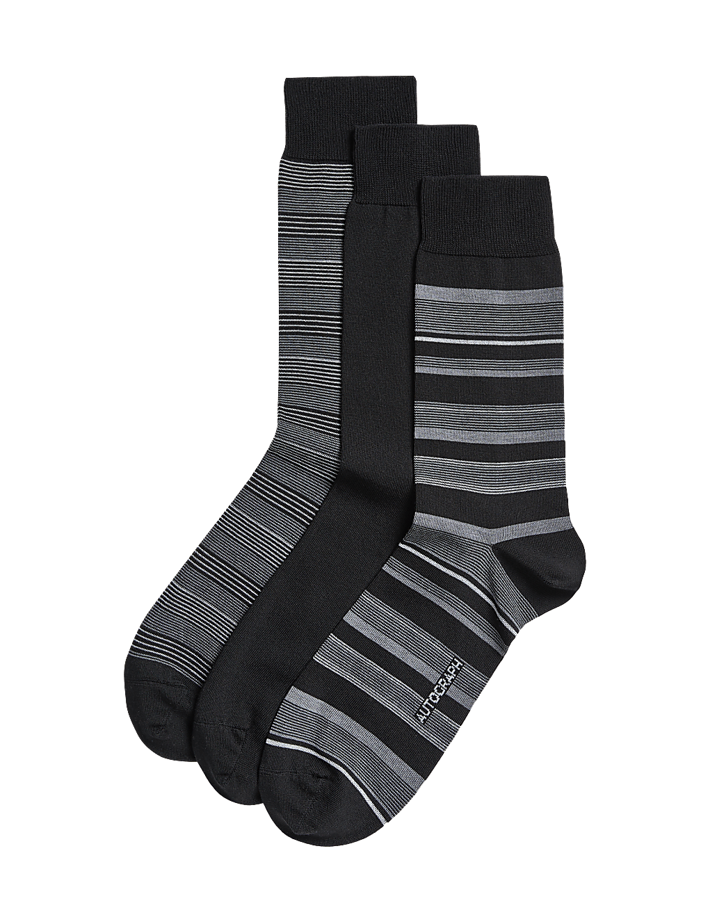 3pk Assorted Modal Pima Cotton Socks