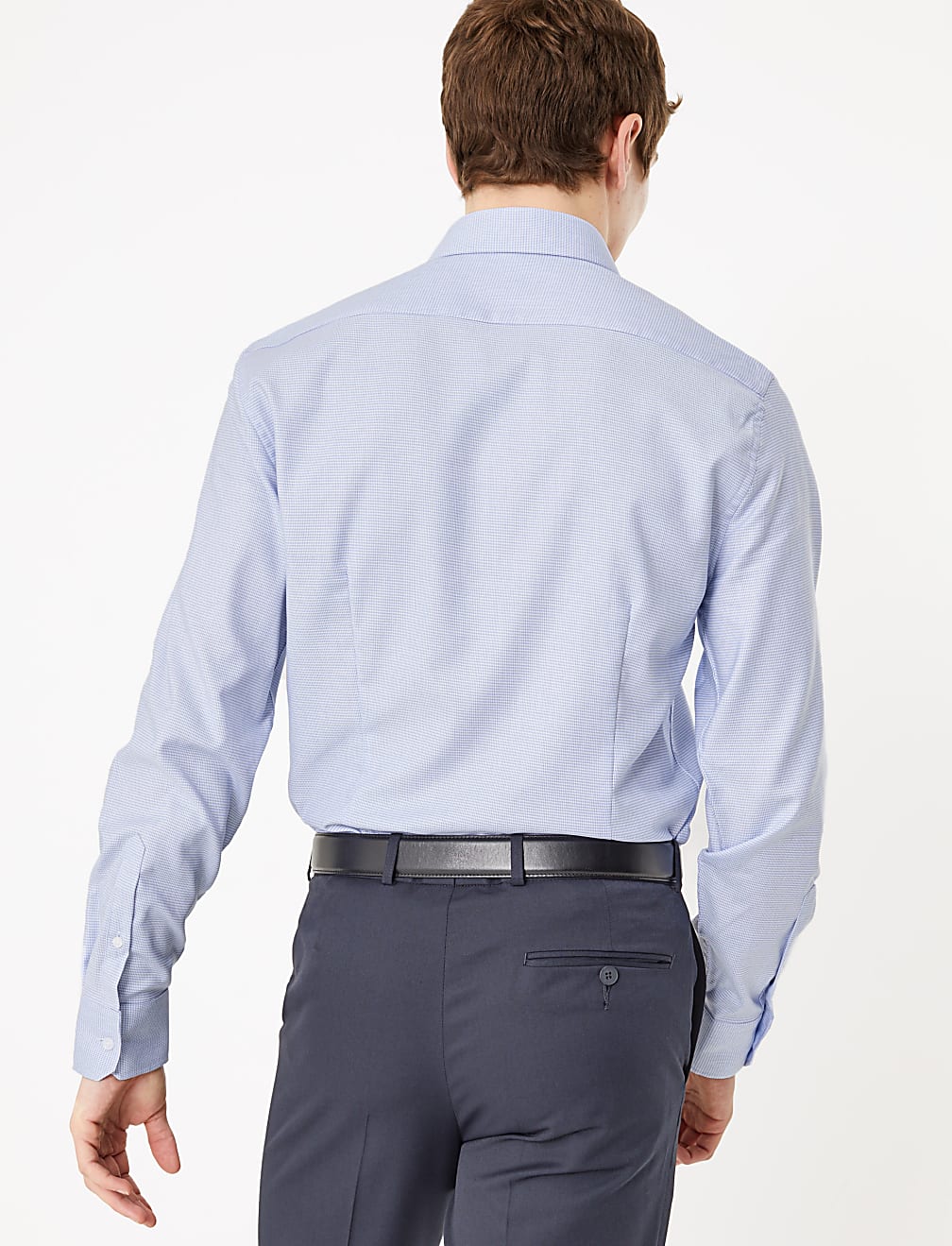 Slim Fit Cotton Textured Shirt