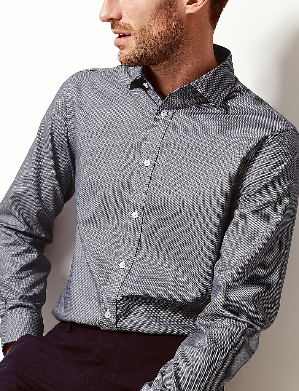 Pure Cotton Tailored Fit Shirt