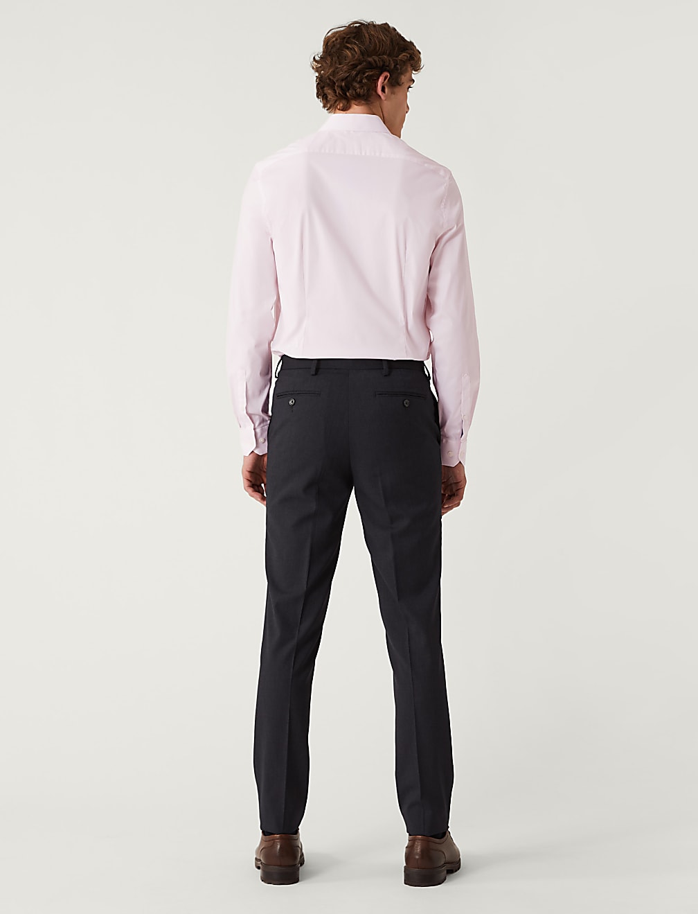 Slim Fit Cotton Rich Stretch Striped Shirt