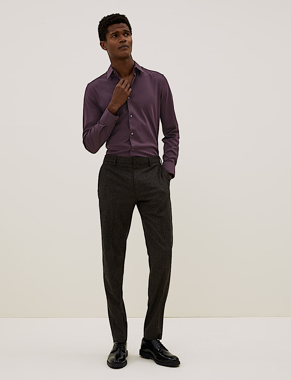 Slim Fit Jersey Cotton Shirt