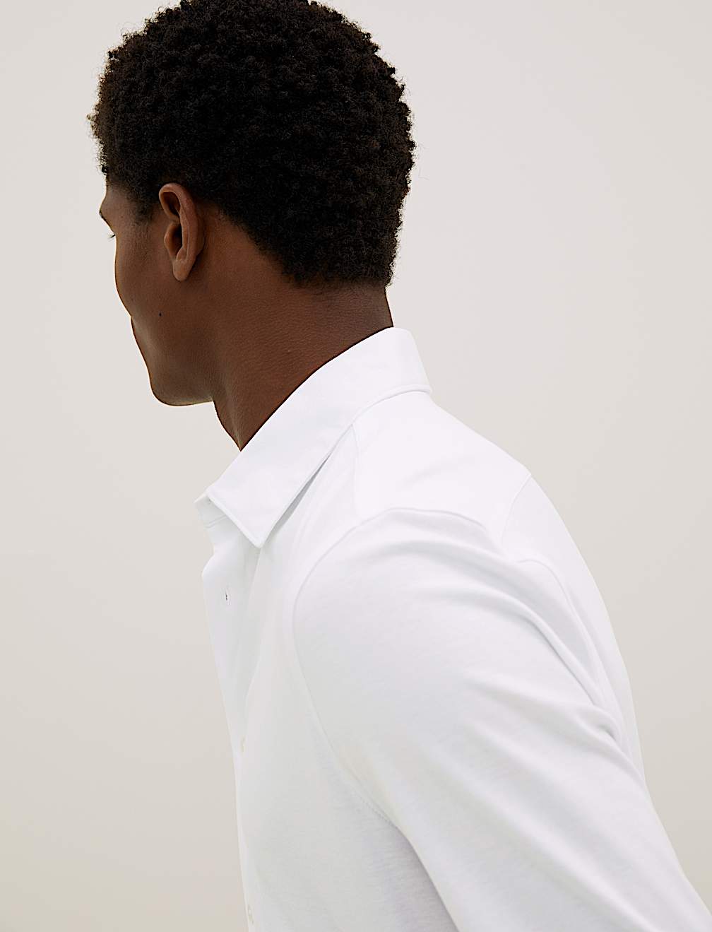 Slim Fit Jersey Cotton Shirt