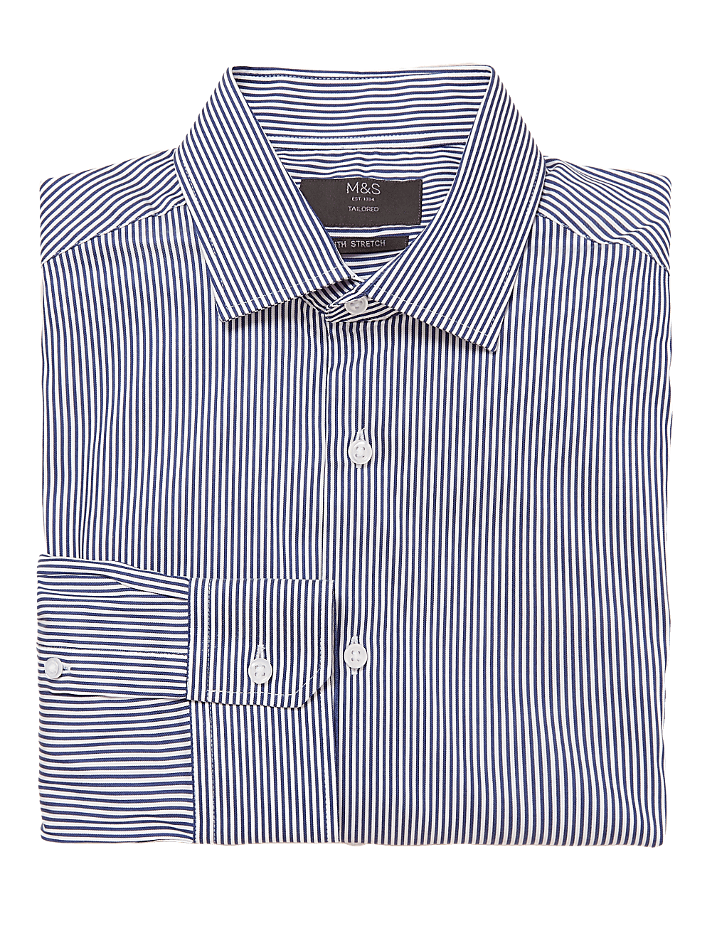 Tailored Fit Striped Stretch Shirt