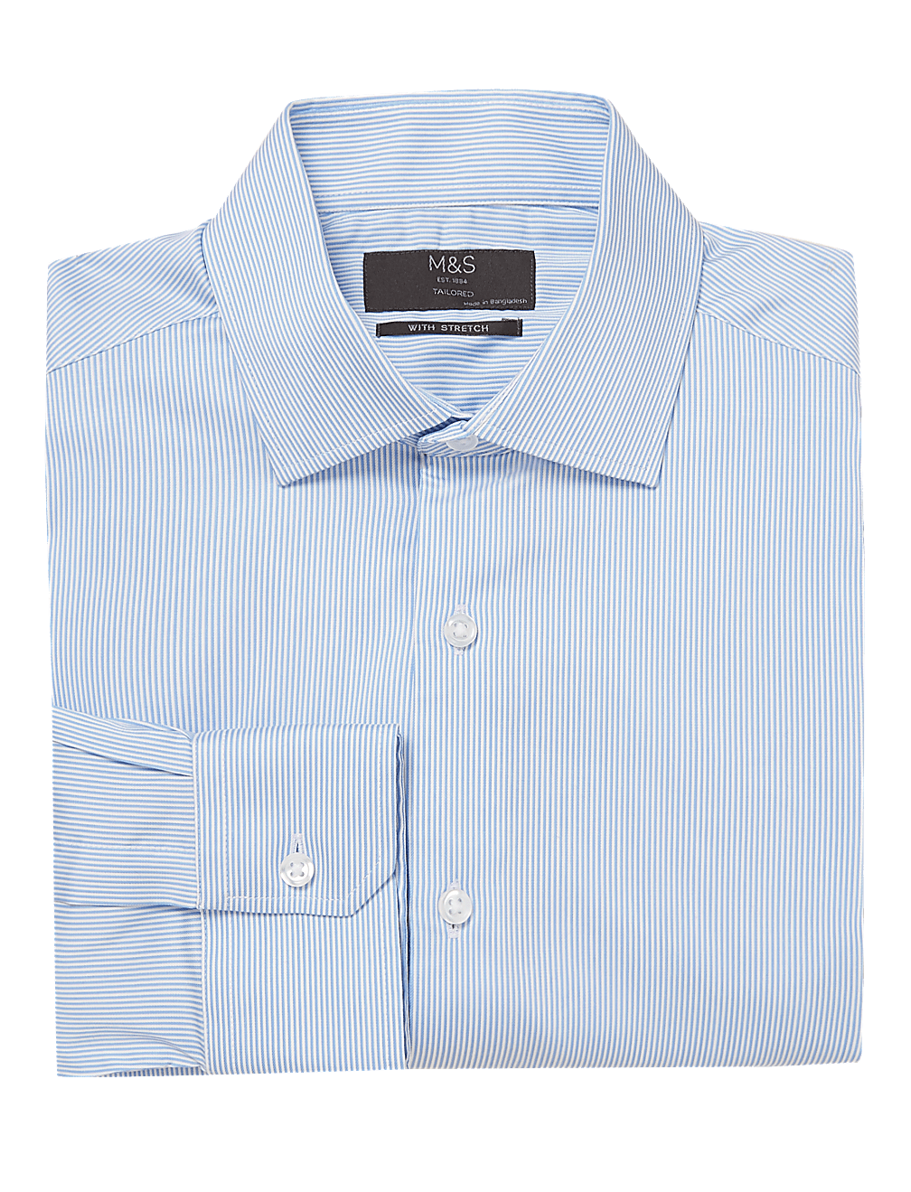 Tailored Fit Striped Stretch Shirt