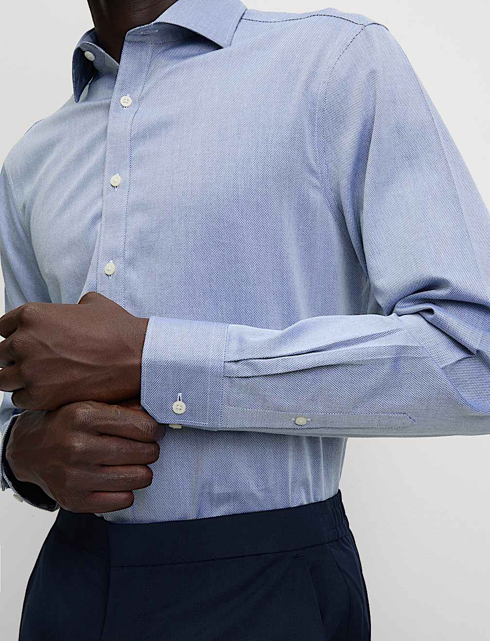 Ultimate Regular Fit Non Iron Cotton Textured Shirt
