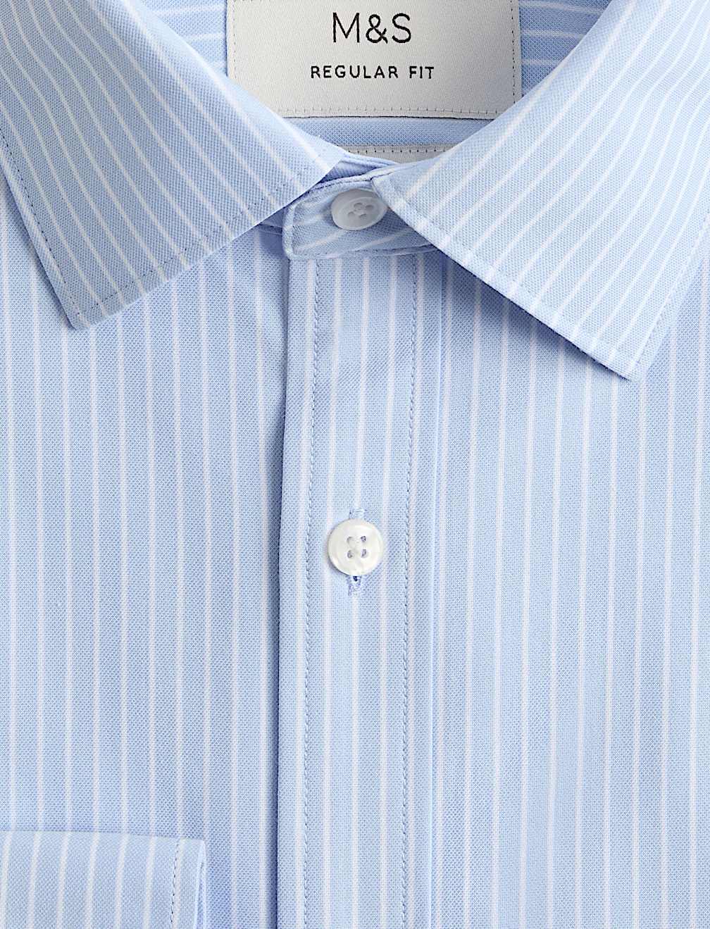 Regular Fit Ultimate Non Iron Jersey Striped Shirt