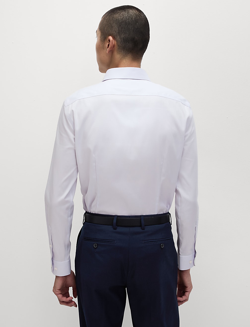 Slim Fit Non Iron Pure Cotton Twill Shirt