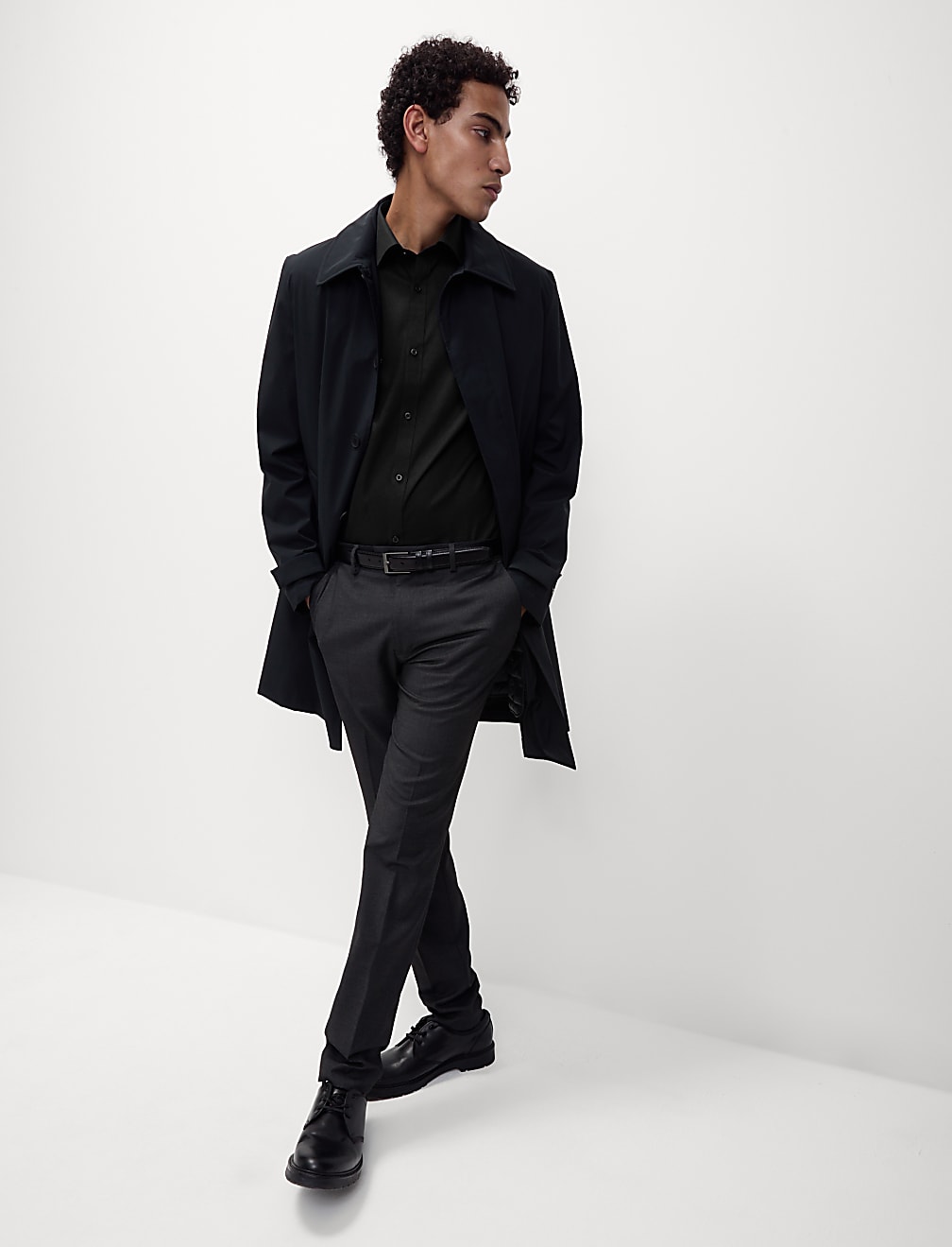 Slim Fit Non Iron Pure Cotton Twill Shirt